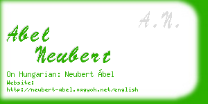 abel neubert business card